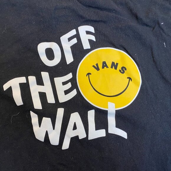 Vans Mens T-Shirt Medium Short Sleeve Black Off The Wall Graphic Tee Casual - Picture 8 of 8